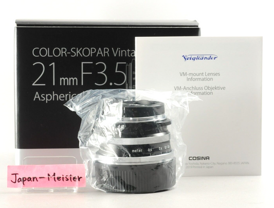 【Rank : S】Color-Skopar Vintage Line 21mm F/3.5 Type I VM Leica M MF Lens