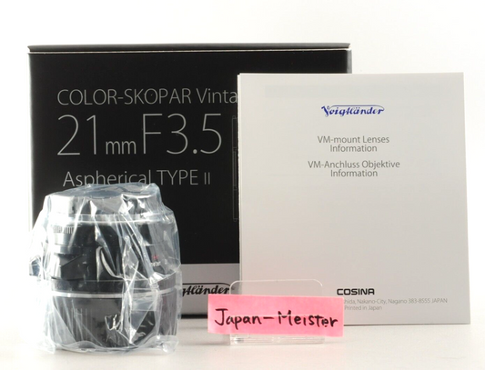 【Rank : S】Color-Skopar Vintage Line 21mm F/3.5 Type II 2 VM Lens Black